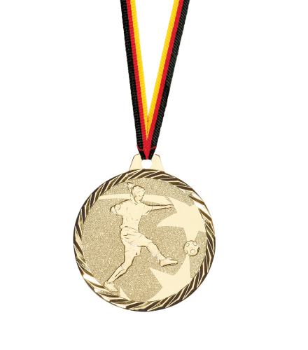 Frauen Fussball Medaille Antlia in 50mm